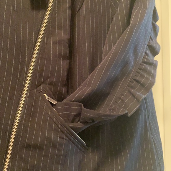 Lane Bryant size 24 Navy Motojacket - Picture 3 of 4